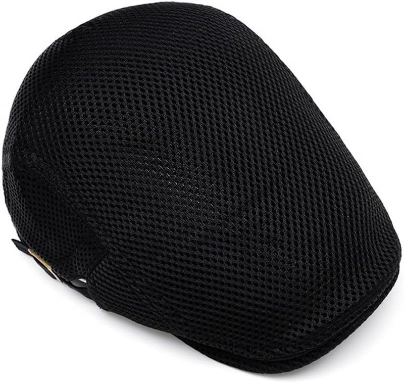 BXT Unisex Beret Hat Newsboy Gatsby Cap Breathable Mesh Adjustable Flat Cap Ivy Cabbie Hat for Women Men - Image 3